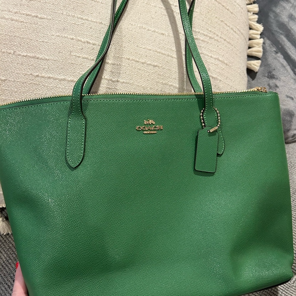 Coach Green Tote Bag